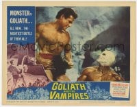 4a477 GOLIATH & THE VAMPIRES LC #2 1964 Gordon Scott must save kidnapped women from an evil zombie!