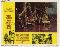 4a478 GOOD, THE BAD & THE UGLY LC #3 1968 Clint Eastwood & Eli Wallach under bridge, Sergio Leone!