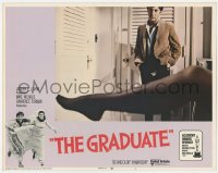 4a481 GRADUATE LC #7 R1970s classic image of Dustin Hoffman & Bancroft's sexy leg!