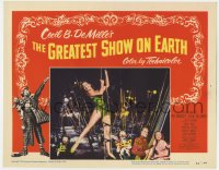 4a489 GREATEST SHOW ON EARTH LC #7 1952 sexy Dorothy Lamour, James Stewart, Emmett Kelly, Grahame