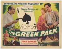 4a046 GREEN PACK TC 1940 Edgar Wallace's masterpiece, cool ace of spades gambling image!