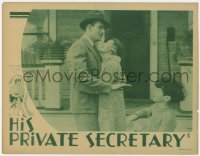 4a510 HIS PRIVATE SECRETARY LC 1933 best close up of young John Wayne hugging Evalyn Knapp!