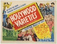 4a049 HOLLYWOOD VARIETIES TC 1950 Robert Alda, Hoosier Hot Shots & top ranking vaudeville acts!