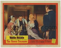 4a520 HORSE SOLDIERS LC #8 1959 John Wayne & William Holden w/ Althea Gibson & Towers, John Ford!