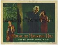 4a525 HOUSE ON HAUNTED HILL LC #8 1959 Carolyn Craig screams at creepy Leona Anderson!
