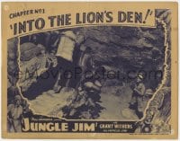 4a554 JUNGLE JIM chapter 1 LC 1936 Grant Withers & natie men travel Into the Lion's Den!