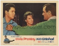 4a564 KID GALAHAD LC #3 1962 pretty Lola Albright watches Gig Young threaten Elvis Presley!