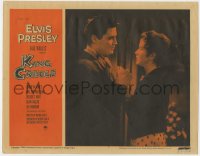 4a566 KING CREOLE LC #4 1958 romantic close up of Elvis Presley & beautiful Dolores Hart!