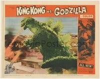 4a572 KING KONG VS. GODZILLA LC #7 1963 special fx the giant lizard breathing fire on army base!