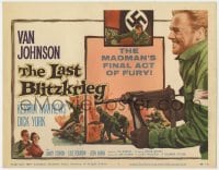 4a062 LAST BLITZKRIEG TC 1959 World War II soldier Van Johnson fights Nazi's final act of fury!