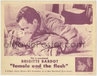 4a597 LIGHT ACROSS THE STREET LC R1960 sexy sensational Brigitte Bardot, Female and the Flesh!