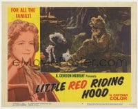 4a601 LITTLE RED RIDING HOOD LC #4 1960 great image of the Big Bad Wolf & wacky skunk!