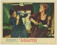4a604 LOLITA LC #3 1962 Stanley Kubrick, James Mason w/ Shelley Winters when she learns the truth!