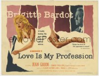 4a065 LOVE IS MY PROFESSION TC 1959 Georges Simenon's En Cas de Malheur, sexy Brigitte Bardot!
