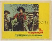 4a620 MAGNIFICENT SEVEN LC #3 1960 scene where bewildered Eli Wallach as Calvera is told to Ride On!