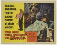 4a071 MAN WHO TURNED TO STONE TC 1957 Victor Jory practices unholy medicine, Friedrich von Ledebur!