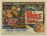 4a075 MOLE PEOPLE TC 1956 from a lost age... horror crawls from the depths of the Earth!