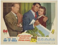 4a657 MR. BLANDINGS BUILDS HIS DREAM HOUSE LC #3 1948 Douglas watches Cary Grant hug Myrna Loy!