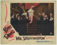 4a661 MR. SKEFFINGTON LC 1944 lovely Bette Davis is toasted as she walks down the stairs!