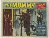 4a664 MUMMY LC #6 1959 c/u of Christopher Lee as the monster threatening Yvonne Furneaux!