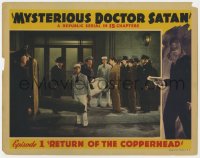 4a670 MYSTERIOUS DOCTOR SATAN chapter 1 LC 1940 masked hero border, color, Return of the Copperhead!