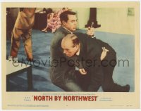 4a695 NORTH BY NORTHWEST LC #4 1959 Cary Grant pulls knife from Ober's back Hitchcock classic!