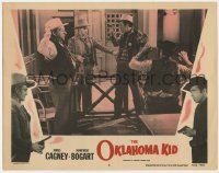 4a698 OKLAHOMA KID LC #6 R1956 great image of James Cagney holding sheriff at gunpoint!