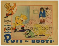 4a738 PUSS IN BOOTS LC 1934 incredible Ub Iwerks art, ComiColor cartoon, he defeats the evil ogre!