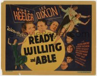 4a134 READY, WILLING & ABLE TC 1937 Ruby Keeler & Lee Dixon dancing, Allen Jenkins, Louise Fazenda!