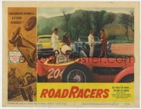4a773 ROADRACERS LC #4 1959 great race car scene, American Grand Prix art in the border!