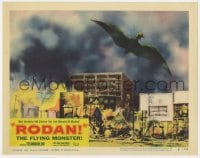 4a781 RODAN LC #7 1957 Sora no Daikaiju Radon, The Flying Monster over destroyed Fukuoka!