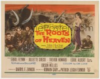 4a140 ROOTS OF HEAVEN TC 1958 directed by John Huston, Errol Flynn & sexy Julie Greco in Africa!