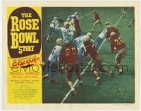 4a786 ROSE BOWL STORY LC #3 1952 great football game image of quarterback about to throw ball!
