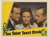 4a792 SAINT TAKES OVER LC 1940 close up of Wendy Barrie between George Sanders & Jonathan Hale!