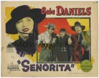 4a805 SENORITA LC 1927 Bebe Daniels in wacky Zorro-like disguise with mustache by William Powell!