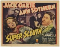 4a164 SUPER-SLEUTH TC 1937 movie detective Jack Oakie, sexy Ann Sothern, serial killer Ciannelli!