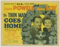 4a168 THIN MAN GOES HOME TC 1944 William Powell as Nick Charles, Myrna Loy & Asta the dog too!