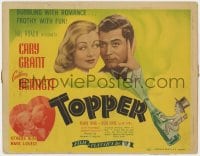 4a173 TOPPER TC R1944 Constance Bennett, Cary Grant, wacky art of cupid on champagne bottle!