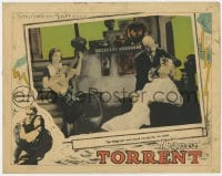 4a925 TORRENT LC 1926 young village girl Greta Garbo plays guitar as man gets his hair cut!