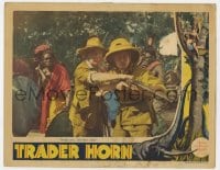 4a926 TRADER HORN LC R1930s Harry Carey tells Duncan Renaldo to steady his gun, they're coming!