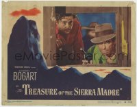 4a928 TREASURE OF THE SIERRA MADRE LC #2 1948 Tim Holt & Humphrey Bogart with gun c/u in window!