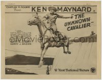 4a176 UNKNOWN CAVALIER TC 1926 great artwork of cowboy Ken Maynard in mid-air on his horse Tarzan!