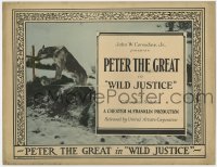 4a185 WILD JUSTICE TC 1925 great image of Peter the Great German Shepherd dog, ultra rare!