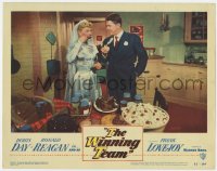 4a976 WINNING TEAM LC #3 1952 bride Doris Day & groom Ronald Reagan eating, baseball biography!