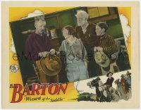 4a978 WIZARD OF THE SADDLE LC 1928 young cowboy Buzz Barton & others receiving bad news!