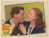 4a996 YOUNG & WILLING LC 1943 close up of Eddie Bracken making pretty Susan Hayward laugh!