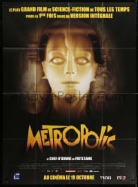 4b900 METROPOLIS advance French 1p R2011 Fritz Lang classic, Helm as the Maschinenmensch!