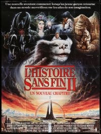 4b912 NEVERENDING STORY 2 French 1p 1991 George Miller sequel, different Casaro fantasy art!