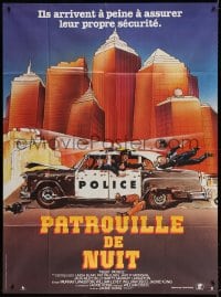 4b913 NIGHT PATROL French 1p 1985 these weirdos and perverts are wearing badges, cool cartoon art!