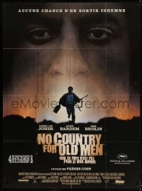 4b914 NO COUNTRY FOR OLD MEN French 1p 2007 The Coens, Josh Brolin, Javier Bardem, Tommy Lee Jones!